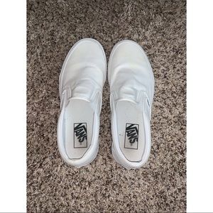 Women’s White Slip-On Vans